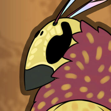 Profile image for Speck, a yellow wasp-headed creature